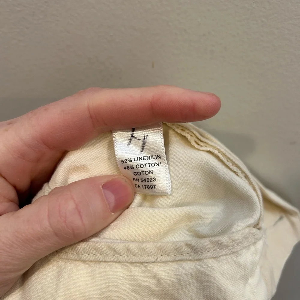 Banana Republic Men's Off-White Chinos